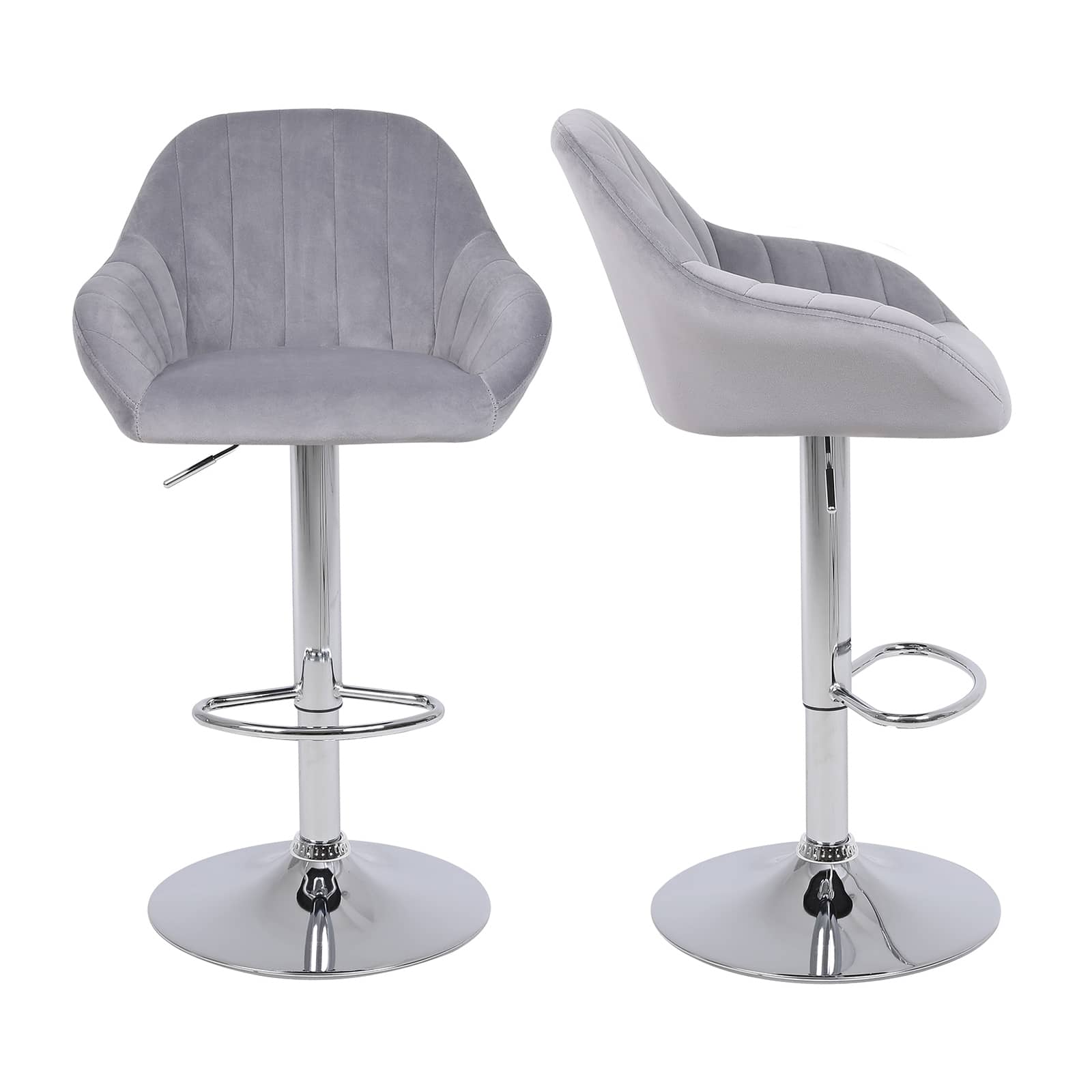 Modern Swivel Bar Stools | Velvet Bar Stools | jiemaisi.com