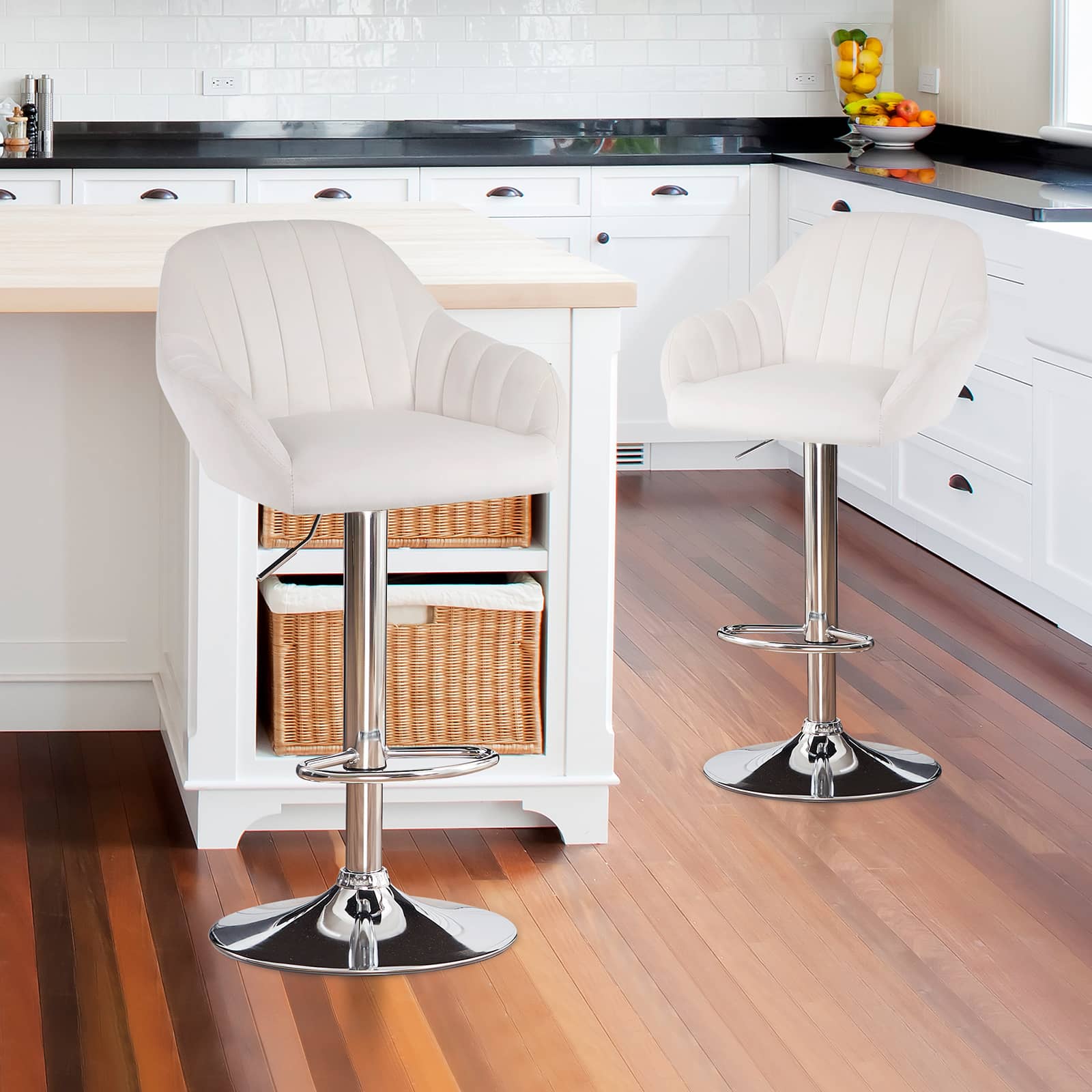 Modern Swivel Bar Stools | Velvet Bar Stools | jiemaisi.com