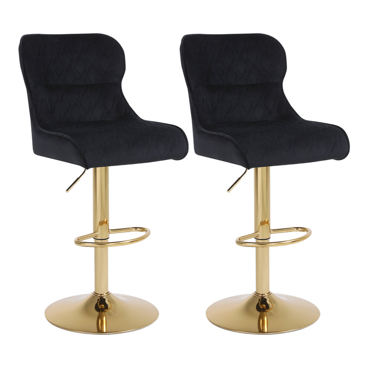 Upholstered Bar Chairs Set of 2 - jiemaisi