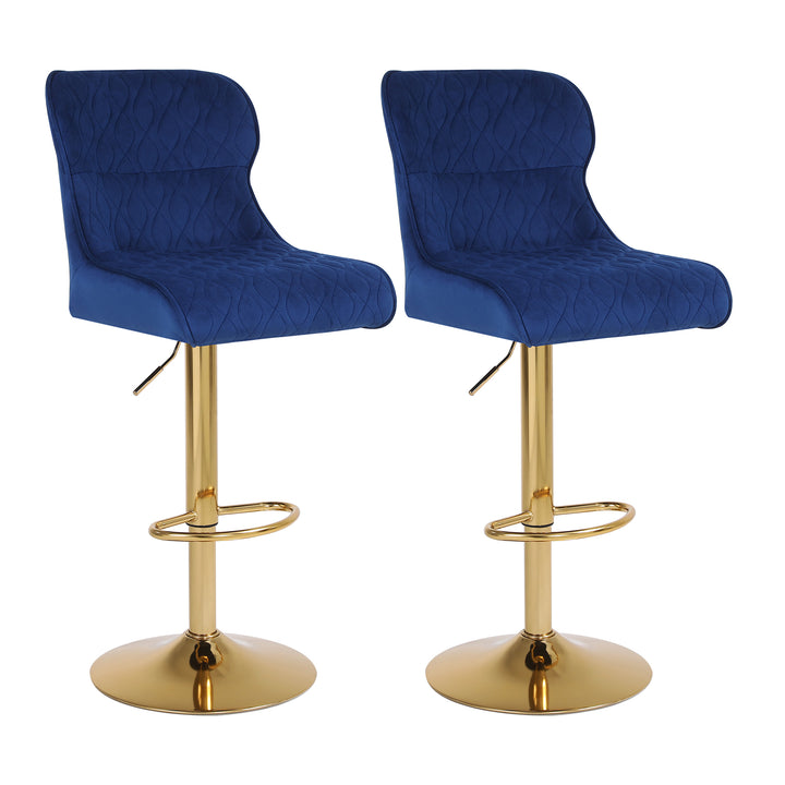 Upholstered Bar Chairs Set of 2 - jiemaisi