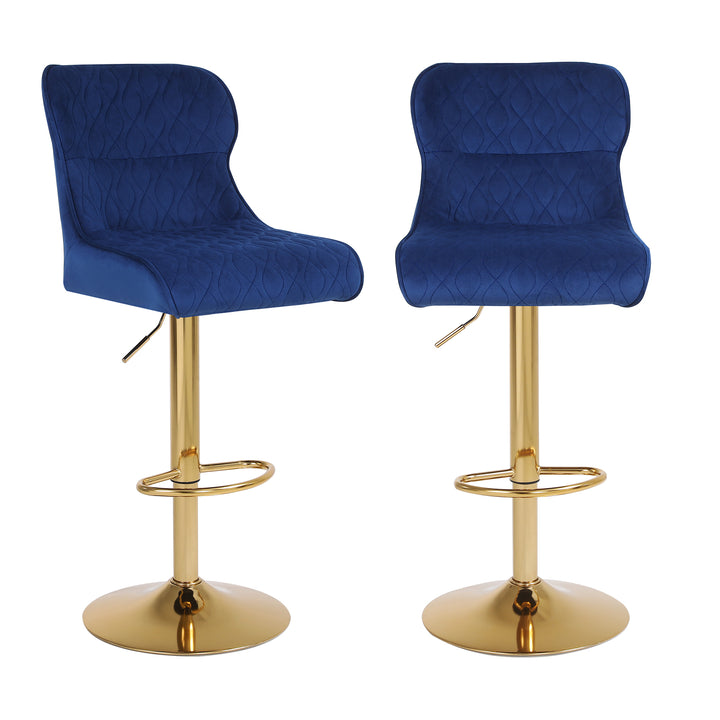 Upholstered Bar Chairs Set of 2 - jiemaisi