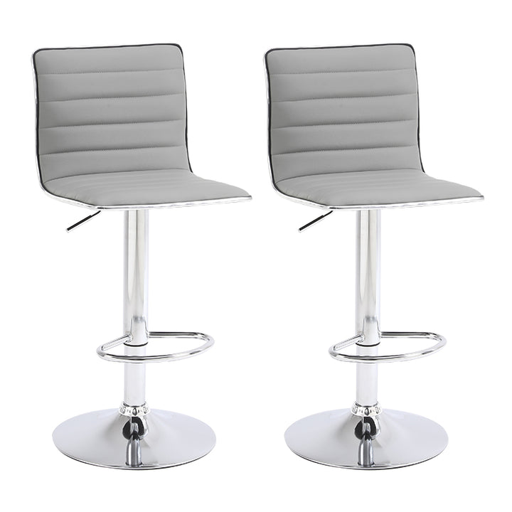 Classic PU Leather Bar Stools Set of 2 - jiemaisi