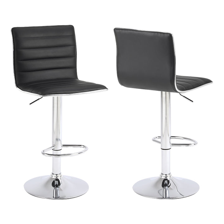 Classic PU Leather Bar Stools Set of 2 - jiemaisi