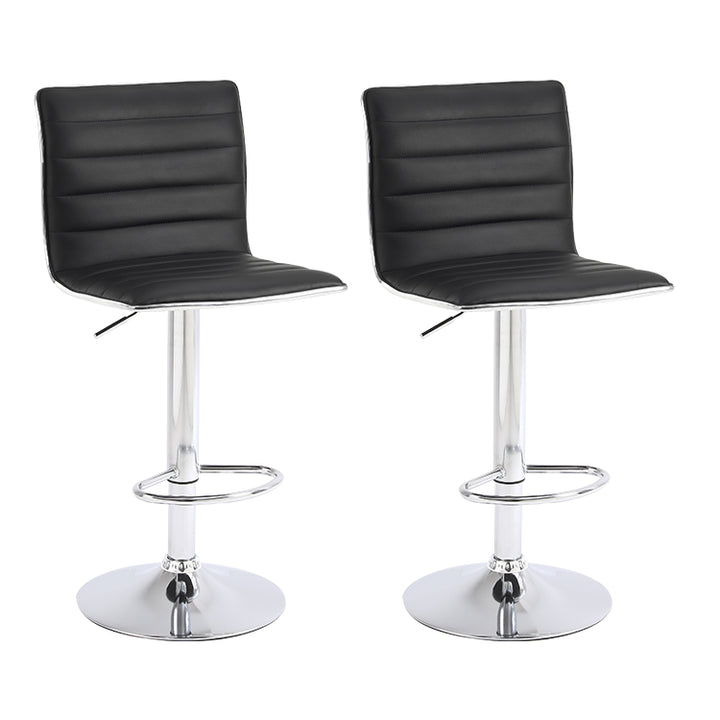 Classic PU Leather Bar Stools Set of 2 - jiemaisi