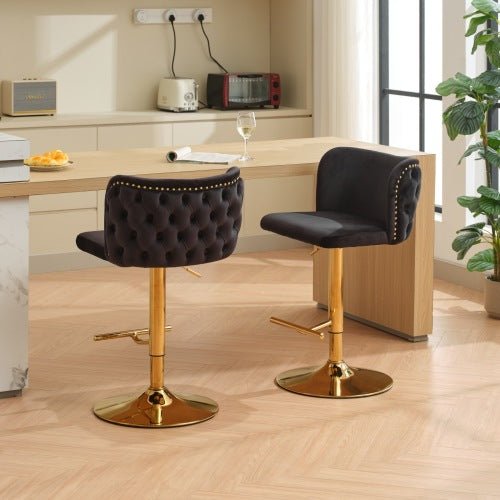 360° adjustable swivel bar stool set of 2 - jiemaisi