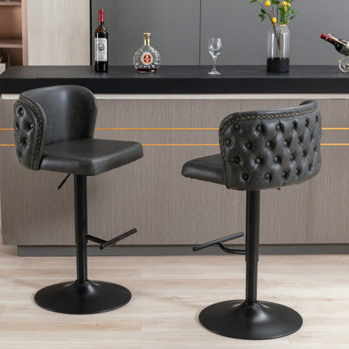 360° adjustable swivel bar stool set of 2