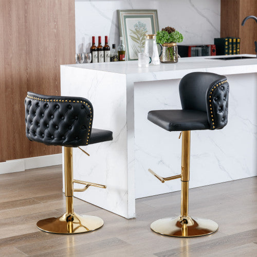 360° adjustable swivel bar stool set of 2 - jiemaisi