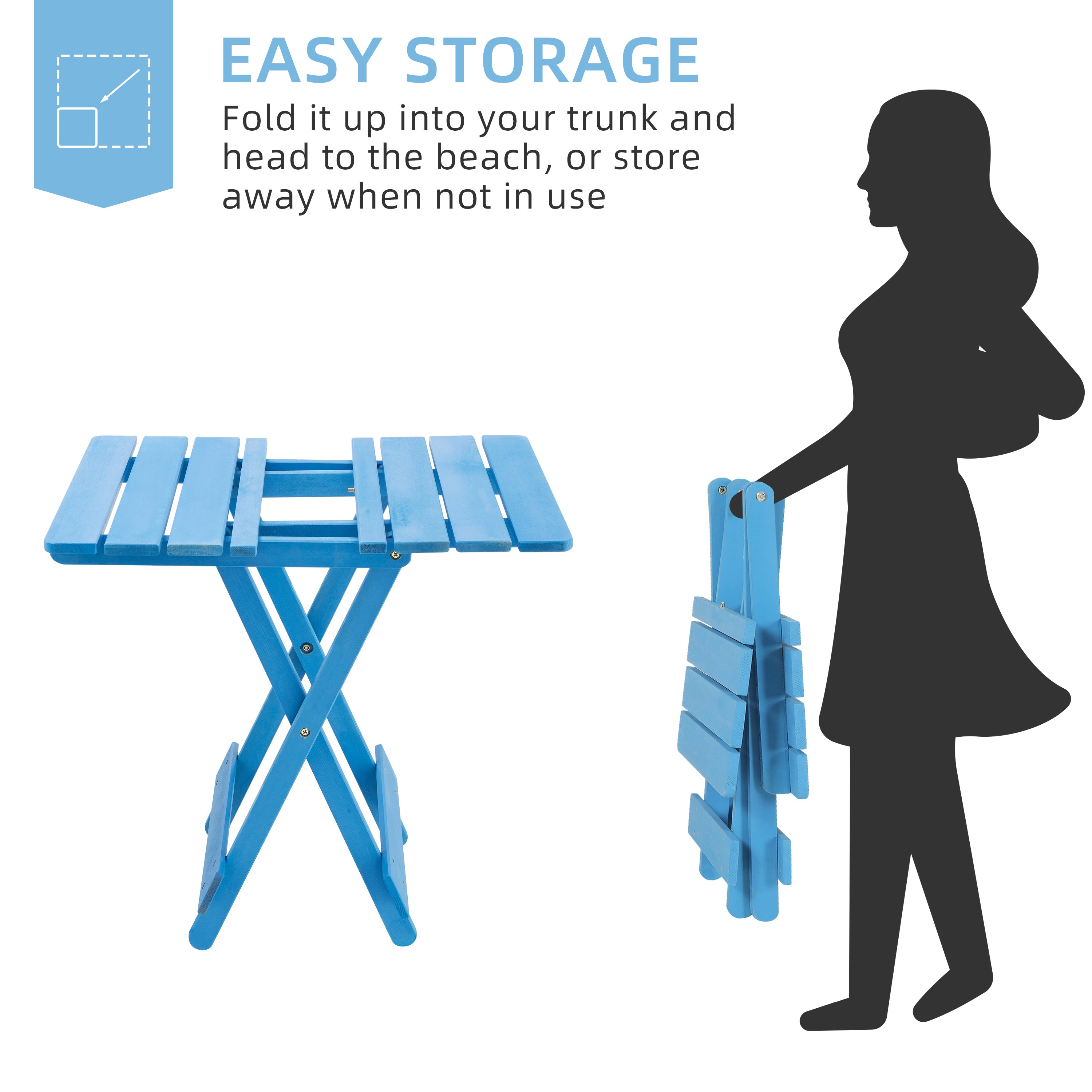 Folding Table – Portable, Lightweight, 19.75