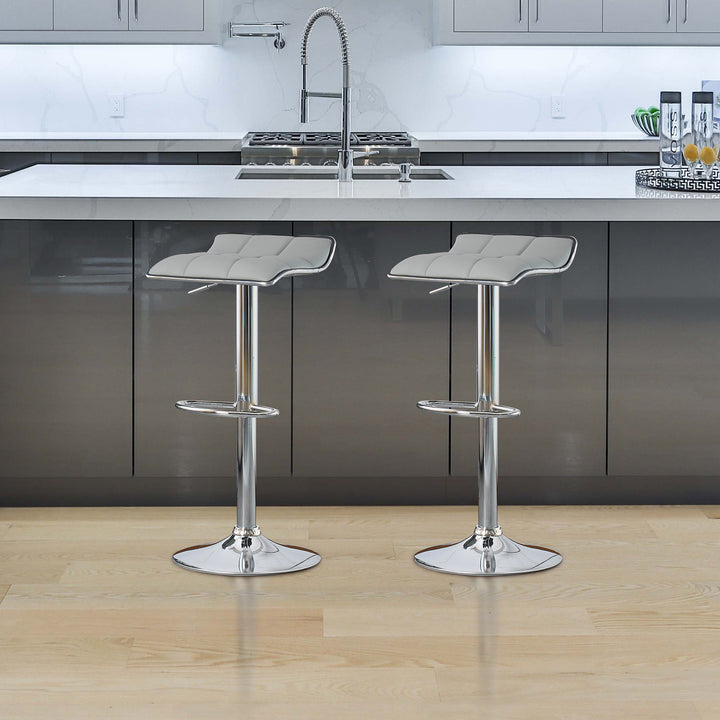 Simple Adjustable Bar Stools Set of 2 - jiemaisi