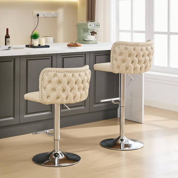 360° adjustable swivel bar stool set of 2 - jiemaisi