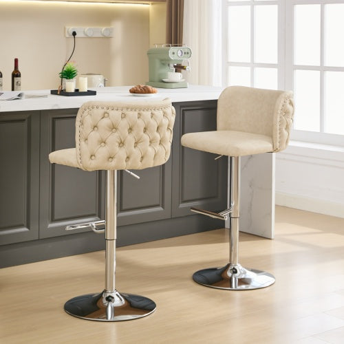 360° adjustable swivel bar stool set of 2 - jiemaisi