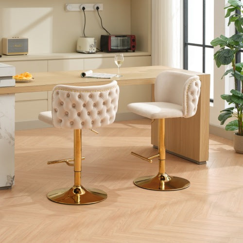 360° adjustable swivel bar stool set of 2 - jiemaisi