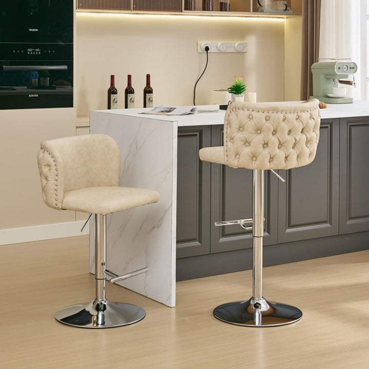 360° adjustable swivel bar stool set of 2 - jiemaisi