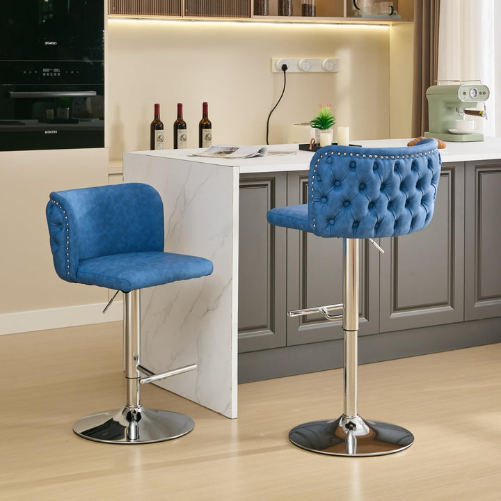 360° adjustable swivel bar stool set of 2 - jiemaisi