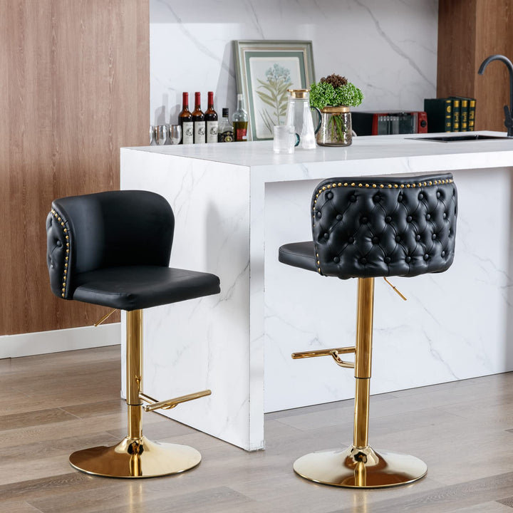 360° adjustable swivel bar stool set of 2 - jiemaisi