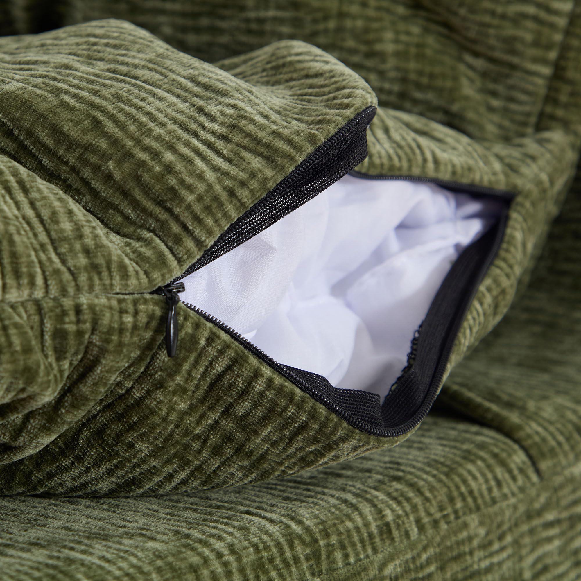 Modern Armless Lounge Chair – Comfy Single Sofa with Backrest for Living Room or Bedroom