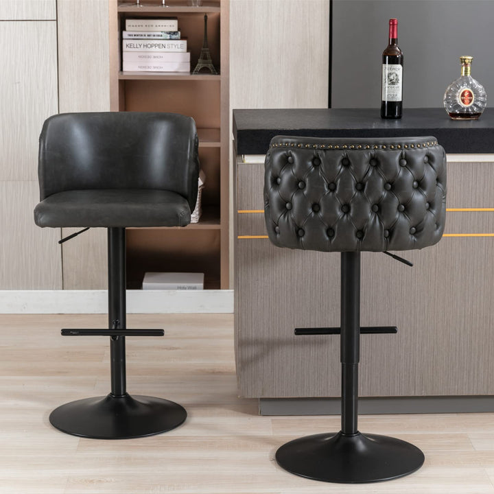 360° adjustable swivel bar stool set of 2 - jiemaisi