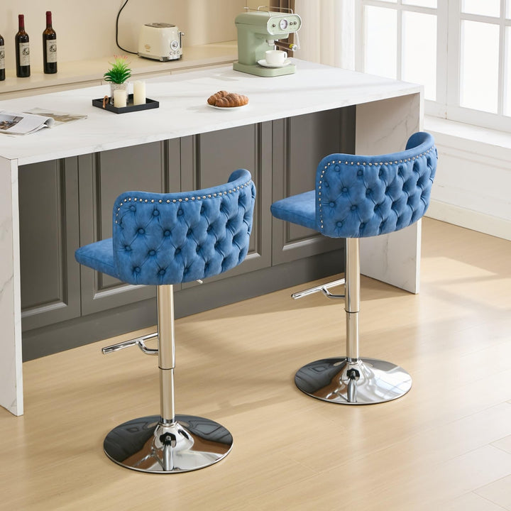 360° adjustable swivel bar stool set of 2 - jiemaisi