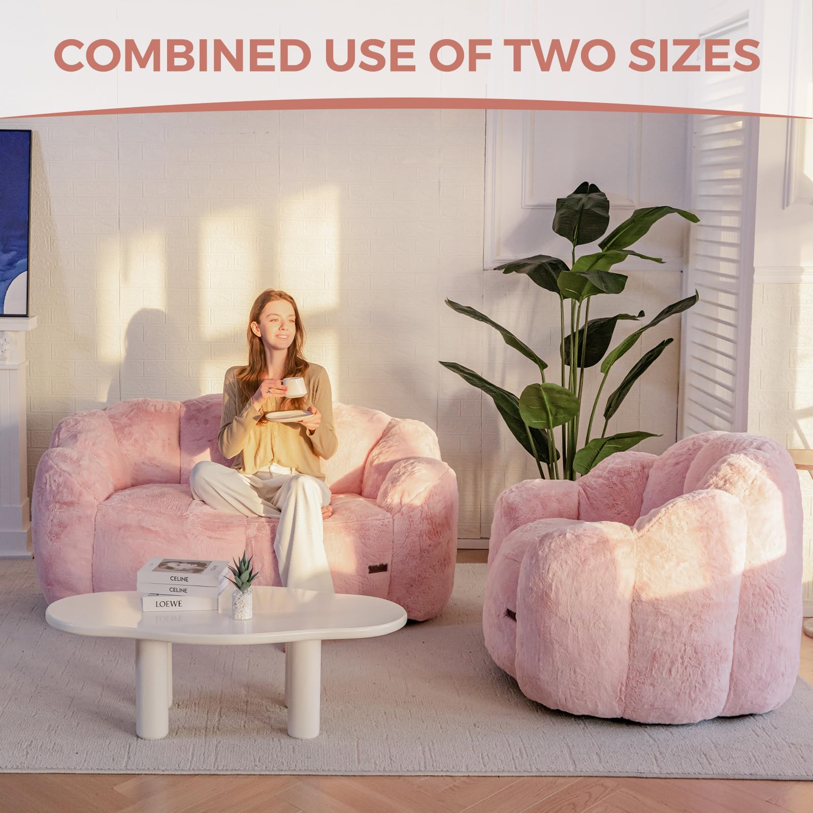 Lotus Bean Bag Sofa for Adults – Ultra Soft, No Installation, Easy to Move & Perfect for Any Room