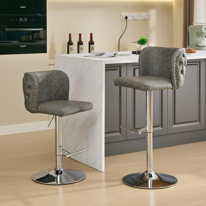 360° adjustable swivel bar stool set of 2 - jiemaisi