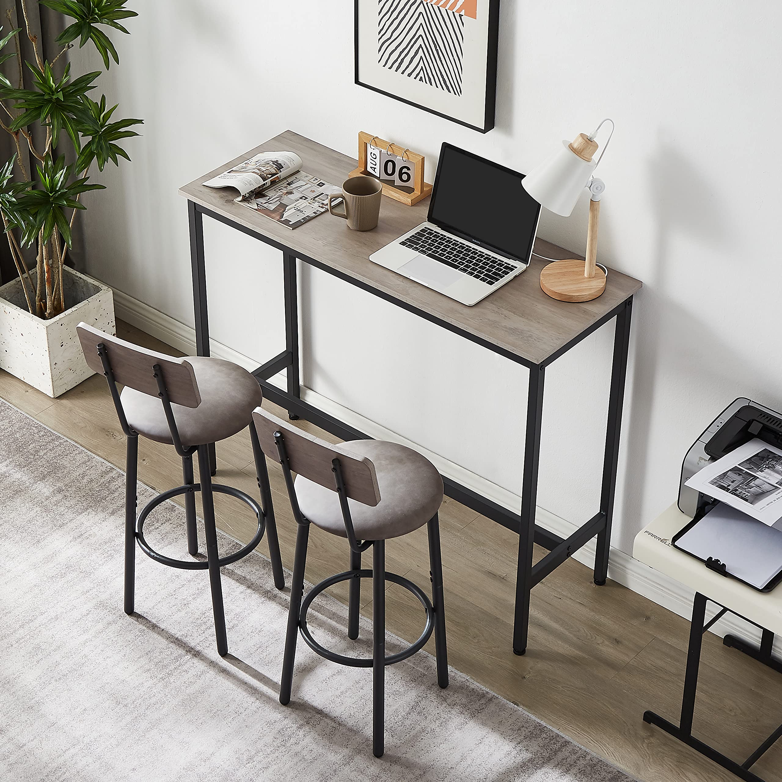 Bar Table and Chairs Set | Table Set with 2 Stools | jiemaisi.com