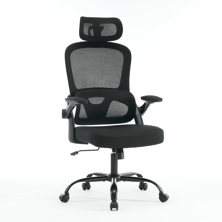 Mesh ergonomic office chair with 3D armrests, upper and lower lumbar support - jiemaisi