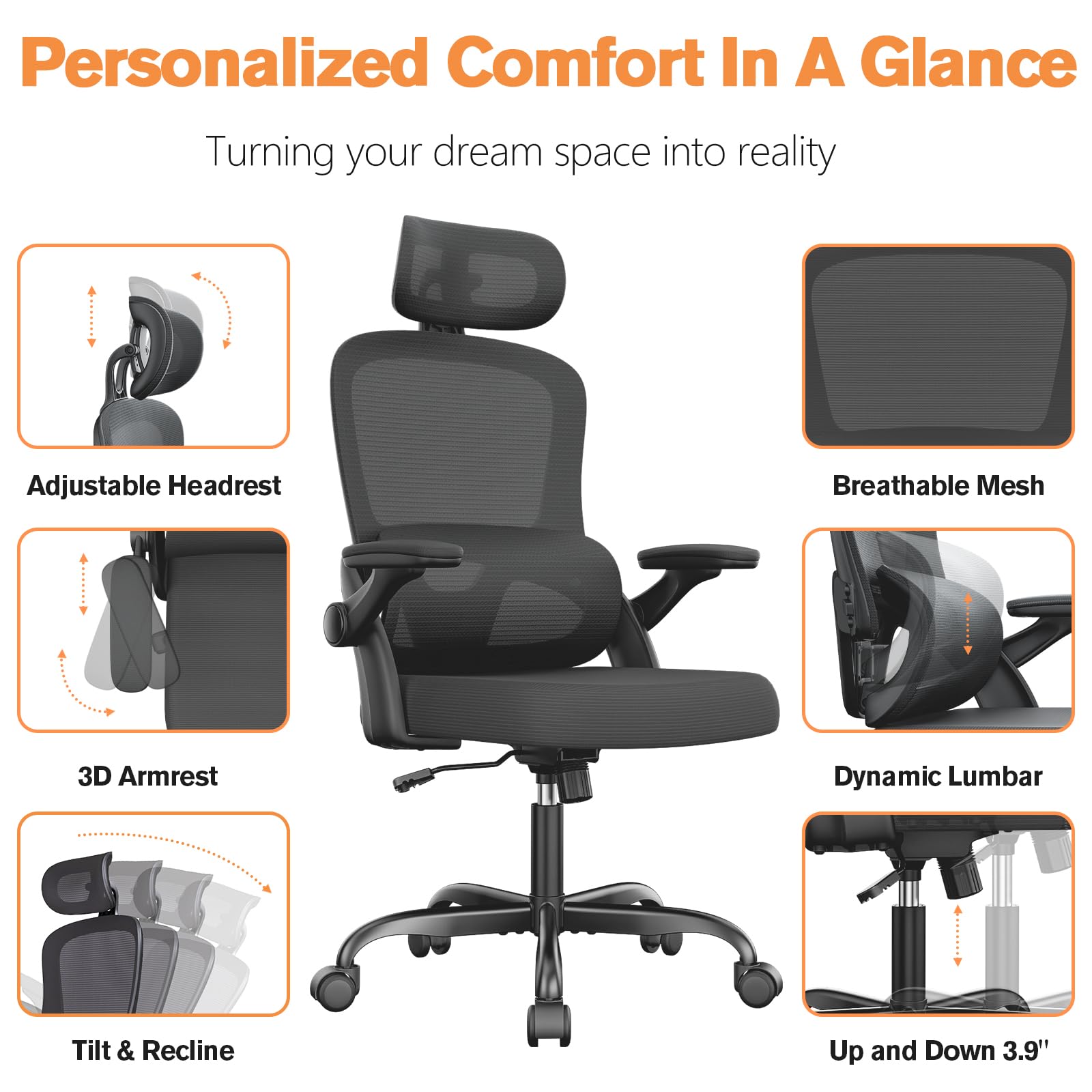 Ergonomic Office Chair | Mesh Office Chair | jiemaisi.com